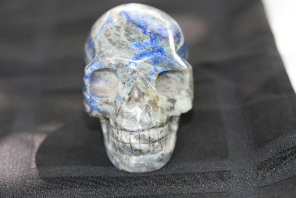 Lapis Lazuli Skull  is a powerful crystal for activating the higher mind 5020